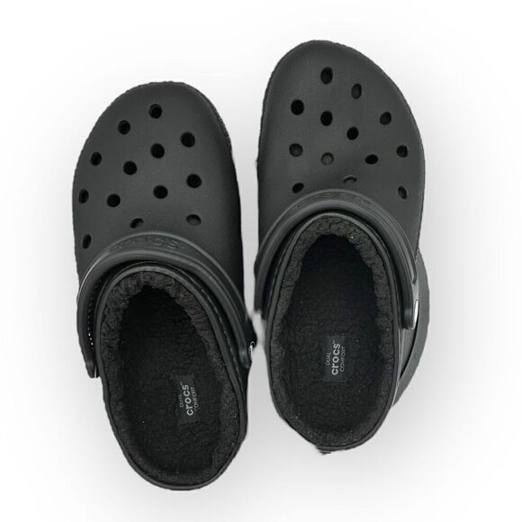 NWOT Black lined classic Crocs Mens Size 8 womens size 10 - Picture 7 of 9